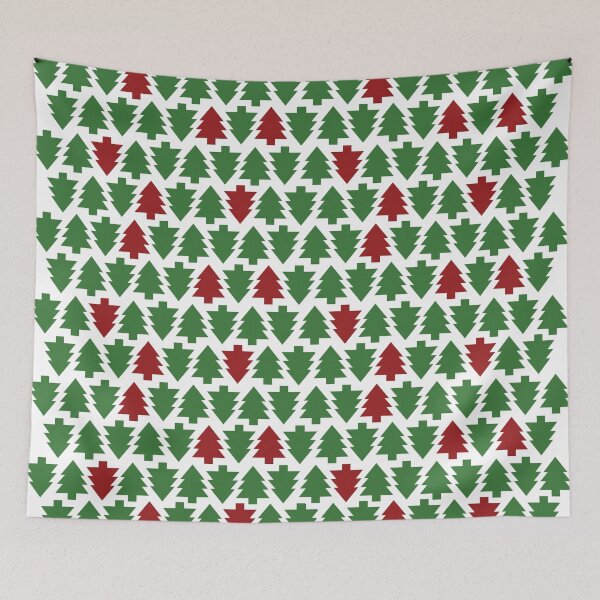 Item preview, Red & Green Christmas Trees designed and sold by abbazabba.