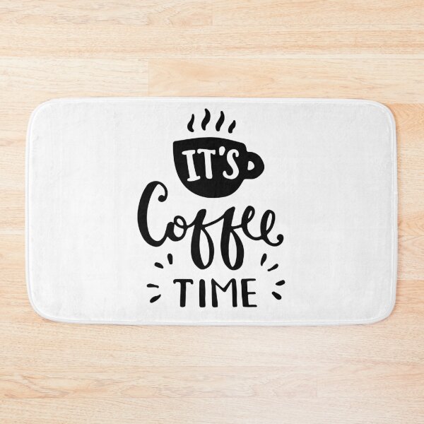 Item preview, Motivational Inspirational and Positive quote -  It’s coffee time typography text art by Word Fandom - wordfandom designed and sold by Kerry Pritchard.