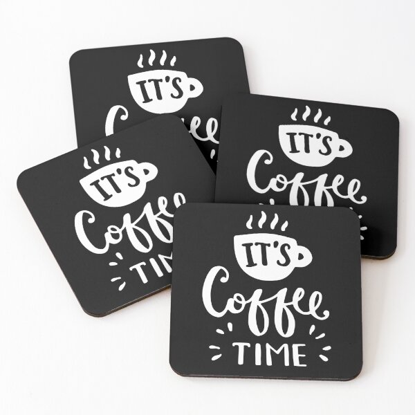 Item preview, Motivational Inspirational and Positive quote - It’s coffee time typography text art by Word Fandom - wordfandom designed and sold by Kerry Pritchard.