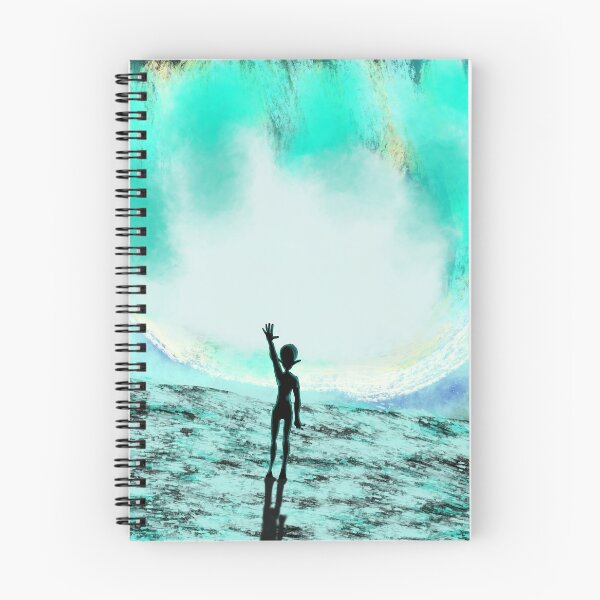 Item preview, Alien waving with comet  designed and sold by Amnestria.