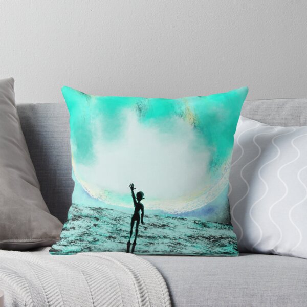 Item preview, Alien waving with comet  designed and sold by Amnestria.