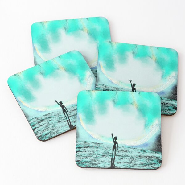 Item preview, Alien waving with comet  designed and sold by Amnestria.