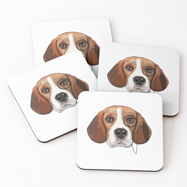 Artikelvorschau, Beagle mit Monokel entworfen und verkauft von Miftees.