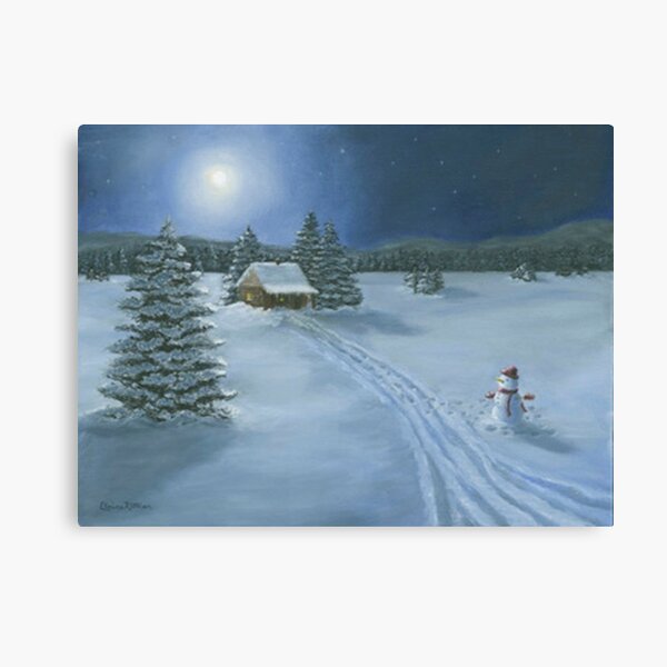 Winter Night's Peace Canvas Print