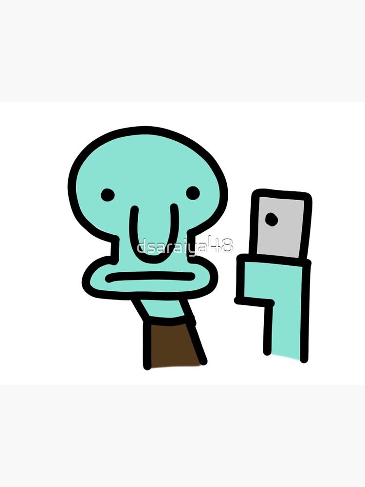 Squidward Selfie Photographic Print For Sale By Dsaraiya48 Redbubble 