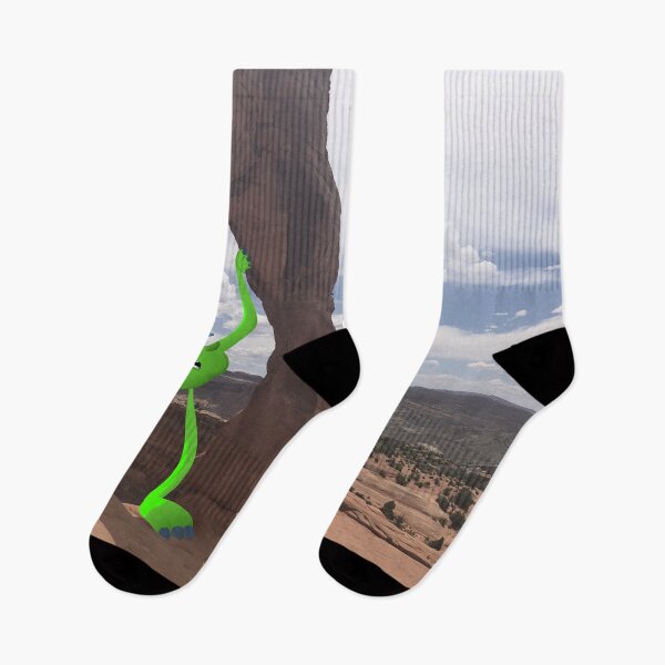 Item preview, Green monster holding up the delicate arch at arches national park designed and sold by DinkumDoodles.