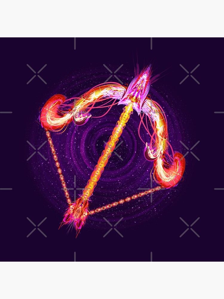Sagittarius Zodiac Lightburst by ifourdezign