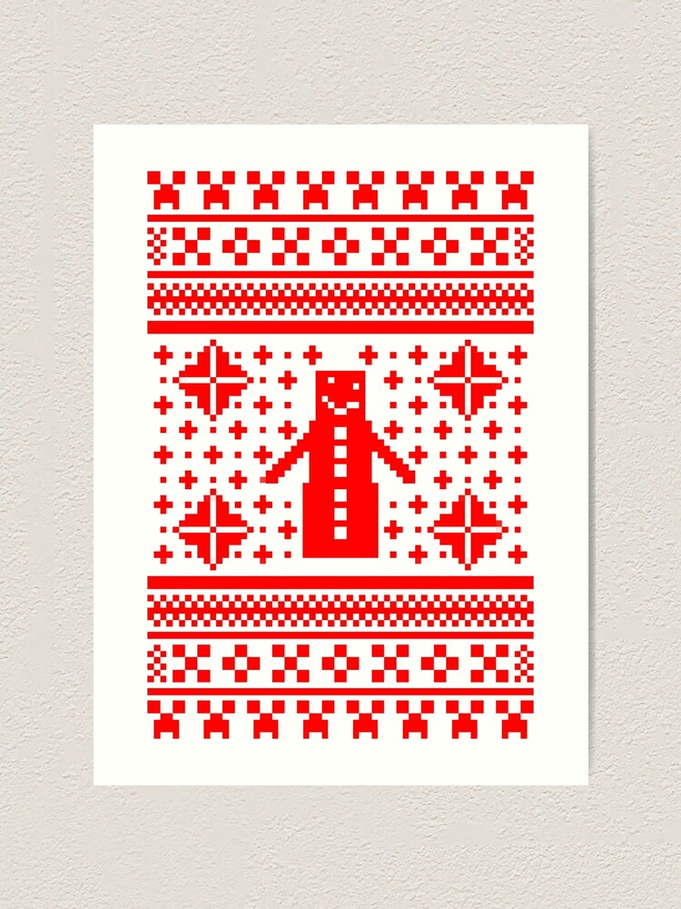 minecraft ugly christmas sweater