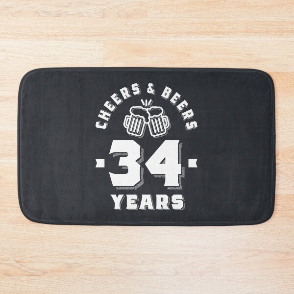 Item preview, 34th Birthday Cheers And Beers to 34 Years Funny Gift designed and sold by cidolopez.