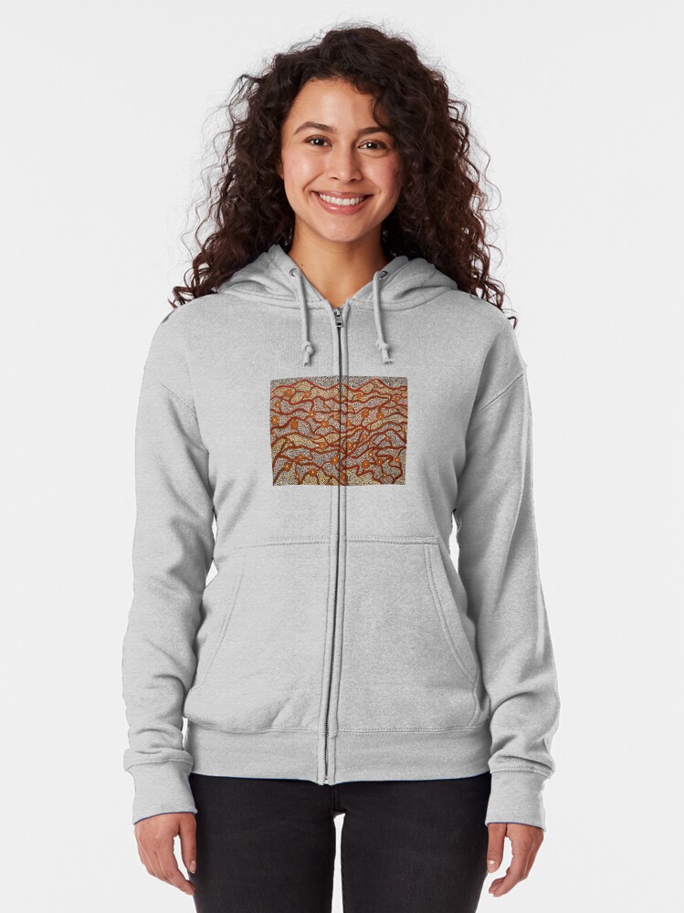 Alternate view of Majestic Mountains Zipped Hoodie