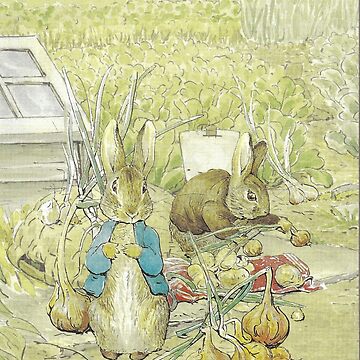 Artwork thumbnail, Peter and Benjamin Rabbits - Beatrix Potter by forgottenbeauty