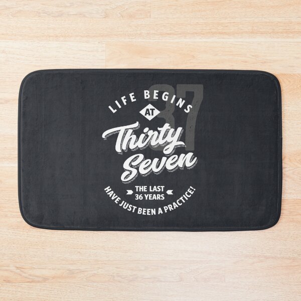 Item preview, Life Begins At 37 Vintage Birthday Gift designed and sold by cidolopez.