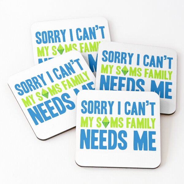 Item preview, Sorry I Can't My Sims Family Needs Me | Shirt | Mug | Sticker designed and sold by countercolour.