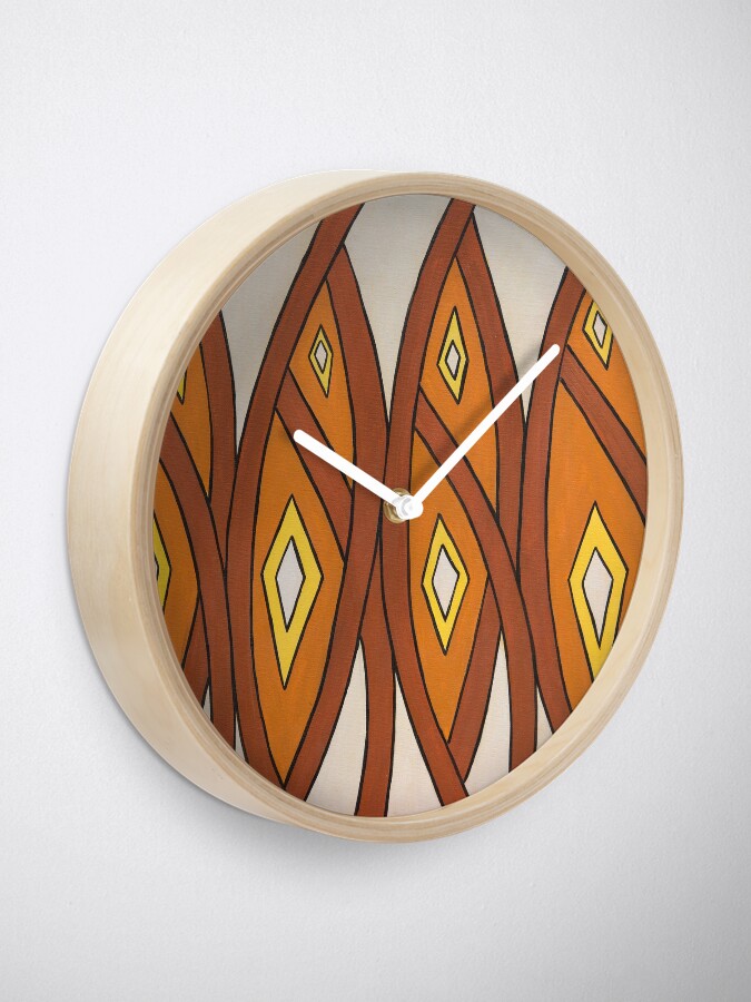 Alternate view of Crocodile Totem Design Clock