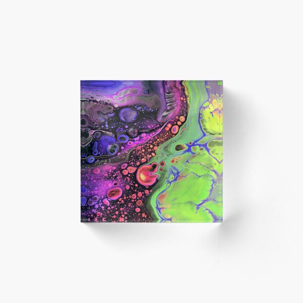 Jasper Sea - Lime Acrylic Block