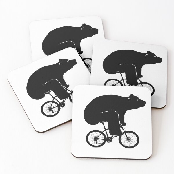 Item preview, bear on bicycle designed and sold by Miftees.