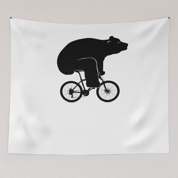 Item preview, bear on bicycle designed and sold by Miftees.