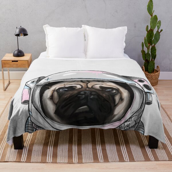 Item preview, Pug Astronaut designed and sold by Lostanaw.