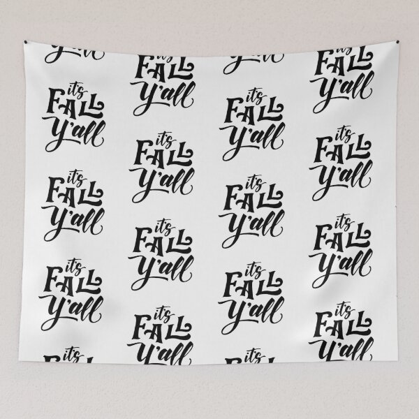 Artikelvorschau, Motivational Inspirational and Positive quote - It’s fall y’all typography text art by Word Fandom - wordfandom entworfen und verkauft von Kerry Pritchard.
