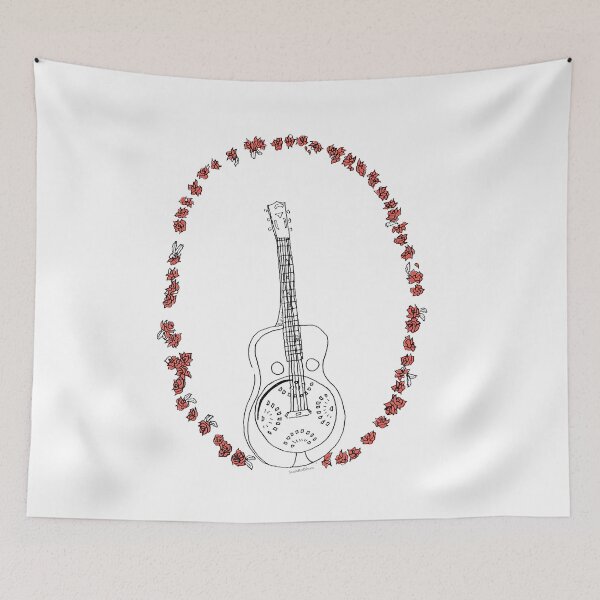 Item preview, Dobro Icon with Red Roses designed and sold by SarahRedShoes.