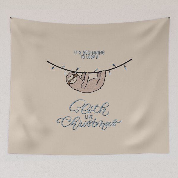 Item preview, Sloth Christmas designed and sold by tjseeletters.