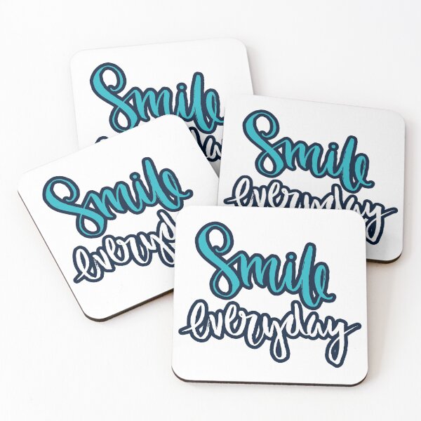 Item preview, Motivational Inspirational and Positive quote -  Smile everyday  typography text art by Word Fandom - wordfandom designed and sold by Kerry Pritchard.