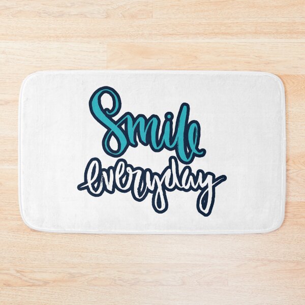Item preview, Motivational Inspirational and Positive quote -  Smile everyday  typography text art by Word Fandom - wordfandom designed and sold by Kerry Pritchard.