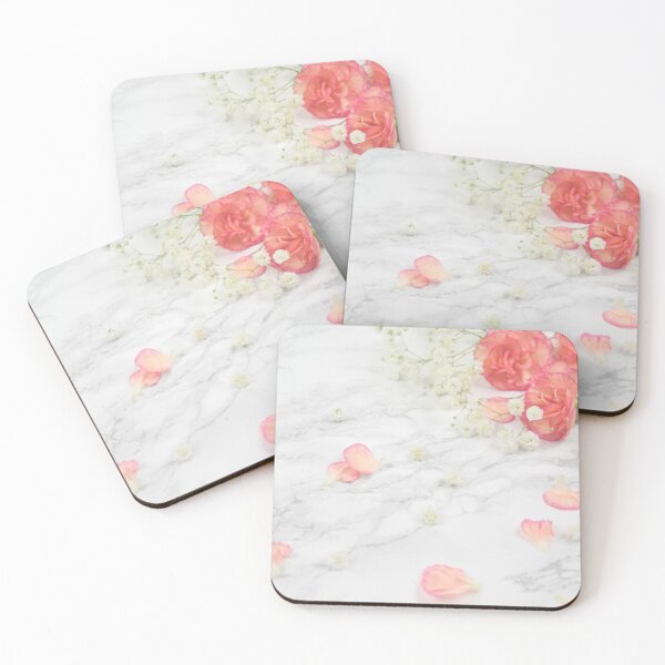 Item preview, Pink Rose Petals, Marble Background designed and sold by newburyboutique.