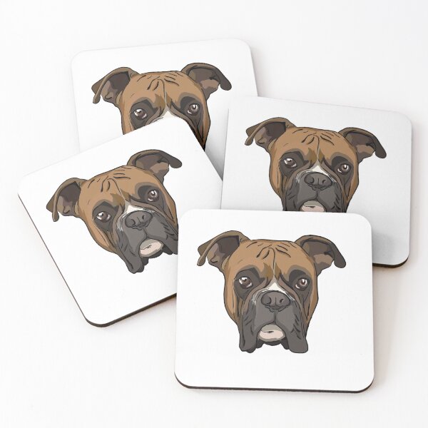 Item preview, Cute boxer face designed and sold by Miftees.