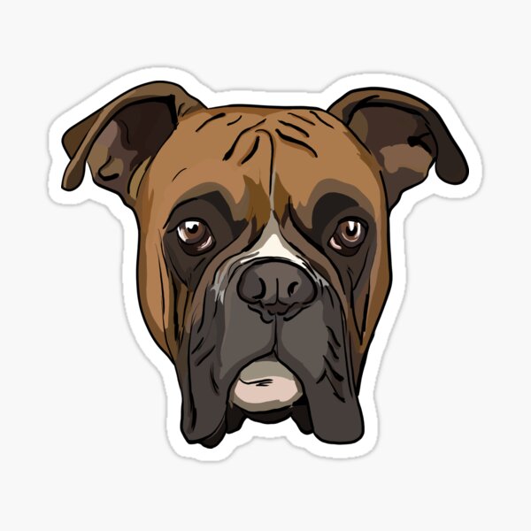 Item preview, Cute boxer face designed and sold by Miftees.
