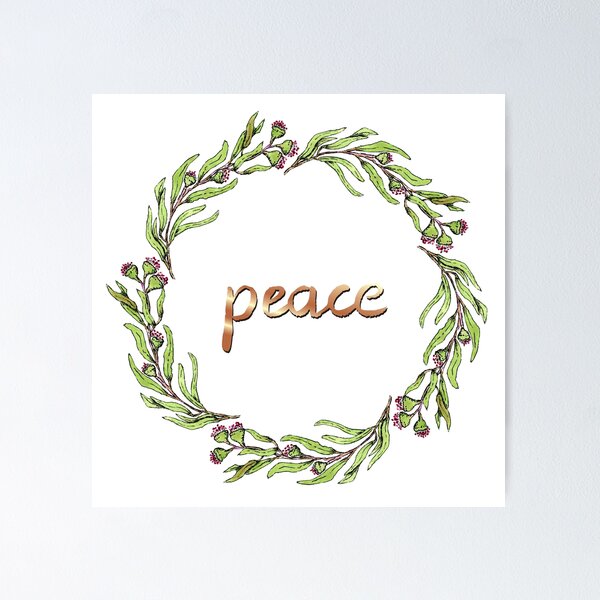 Item preview, corona de paz de eucalipto designed and sold by cam-graphics.