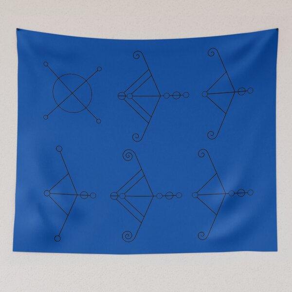 Item preview, [black and blue] Ritual Symbol, Common Collection designed and sold by LegaciesLARP.