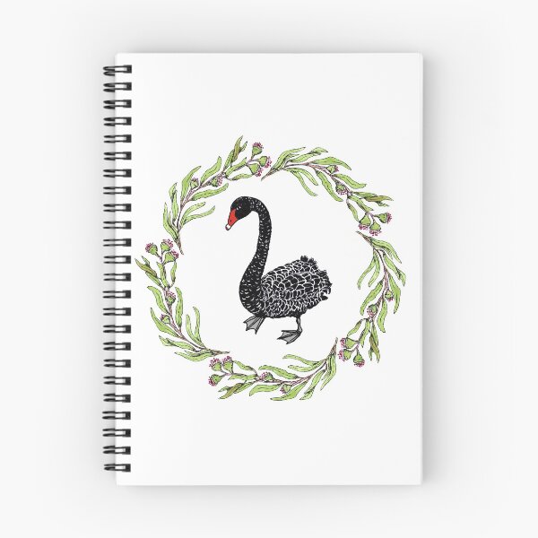 Item preview, eucalyptus swan wreath designed and sold by cam-graphics.