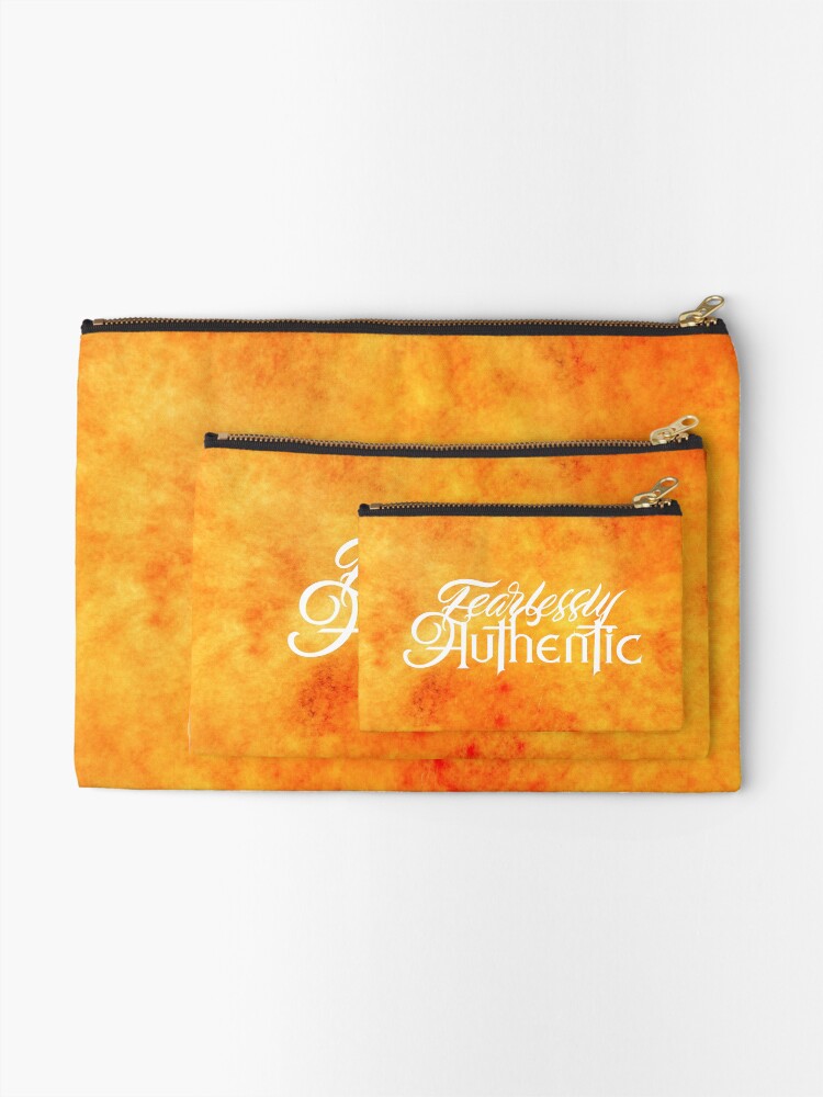Thumbnail 2 of 4, Zipper Pouch, Fearlessly Authentic designed and sold by ThePrintees.