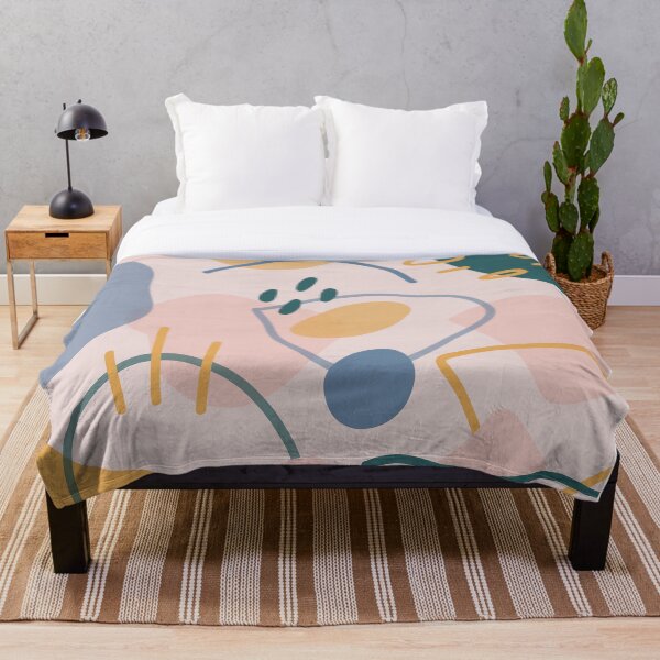 Abstract Shapes Throw Blanket