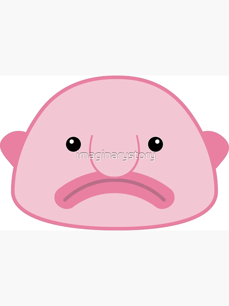 Happy Pink Blob Fish Ugliest Cute Stock Vector (Royalty Free) 1800017845