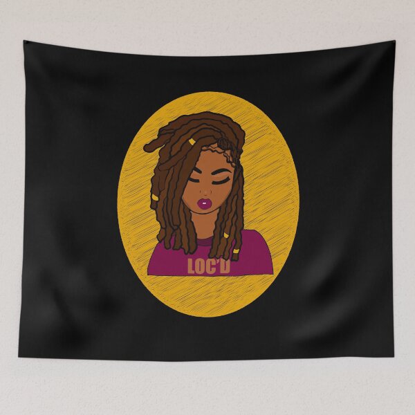 Item preview, Loc'd on Locs Young Black Girl designed and sold by blackartmatters.