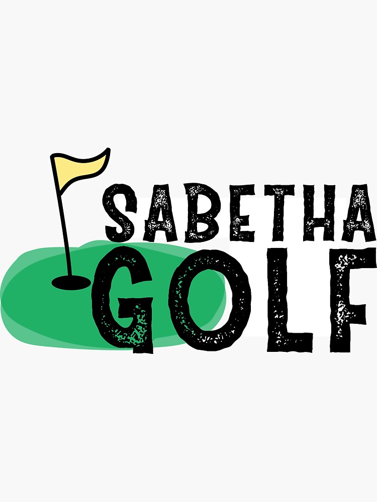 "Sabetha Golf" Sticker for Sale by KSwildflower Redbubble