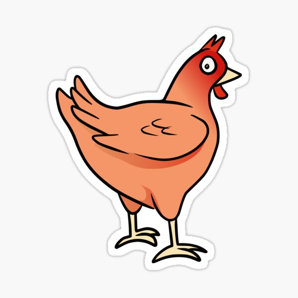 Chicken Is Worried Sticker
