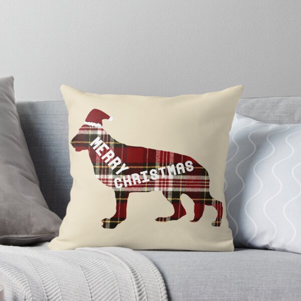 Item preview, Merry Christmas German Shepherd in Santa Hat designed and sold by PawsitiveGifts.