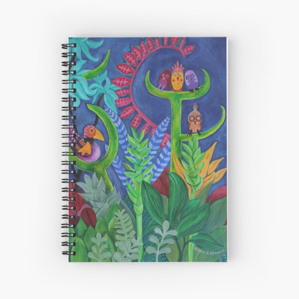 Night Birds Spiral Notebook