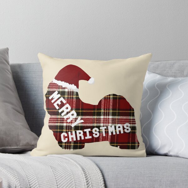 Item preview, Merry Christmas Havanese in Santa Hat designed and sold by PawsitiveGifts.
