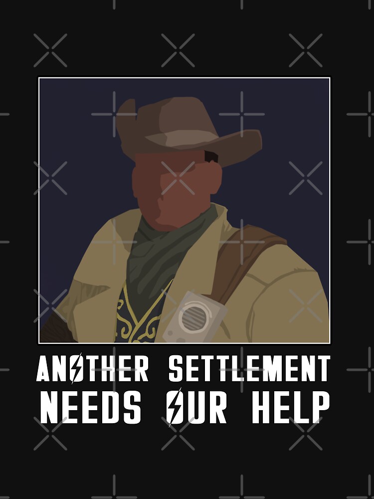 Preston Garvey Another Settlement Needs Your Help Fallout 4 T Shirt   Raf,750x1000,075,t,101010 01c5ca27c6 