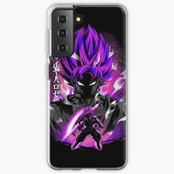 Dragon Ball Z Super Rose Puissance Coque souple Samsung Galaxy