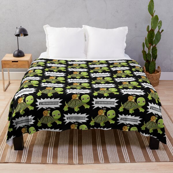 Item preview, Cute & Funny Snail Riding on Turtle Yelling Whee Tile Pattern designed and sold by perfectpresents.