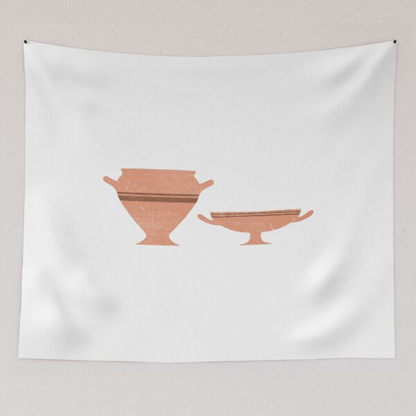 Item preview, Greek Pottery 34 - Bell Krater, Kylix - Terracotta Series - Modern, Contemporary, Minimal Abstract designed and sold by Studio Grafiikka.