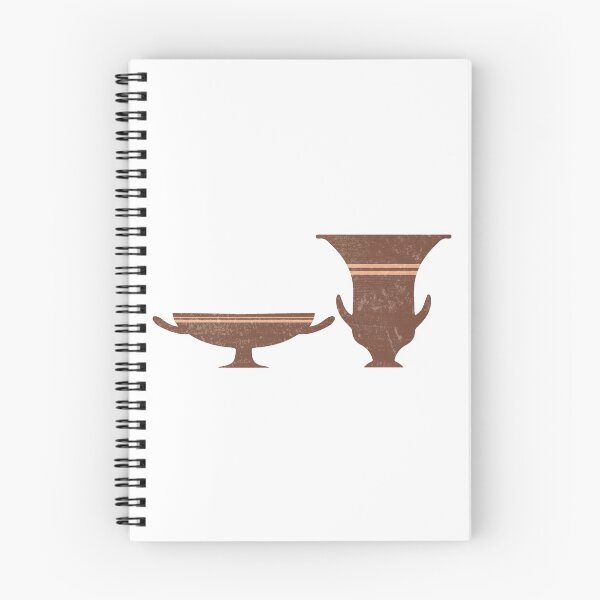 Item preview, Greek Pottery 35 - Bell Krater, Kylix - Terracotta Series - Modern, Contemporary, Minimal Abstract - Burnt Umber designed and sold by Studio Grafiikka.