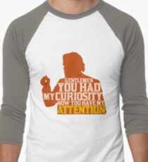 Camiseta ¾ estilo béisbol Django Unchained - Calvin Candie: Ahora tienes mi atención