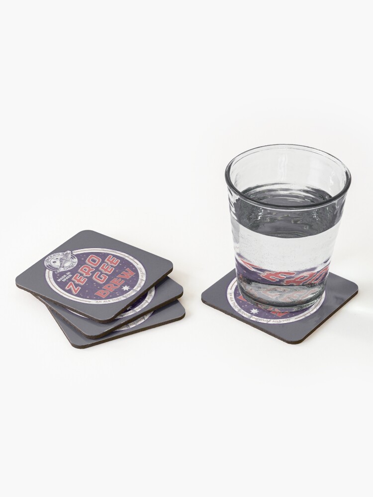 Alternate view of Zero Gee Brew | The Outer Worlds Coasters (Set of 4)
