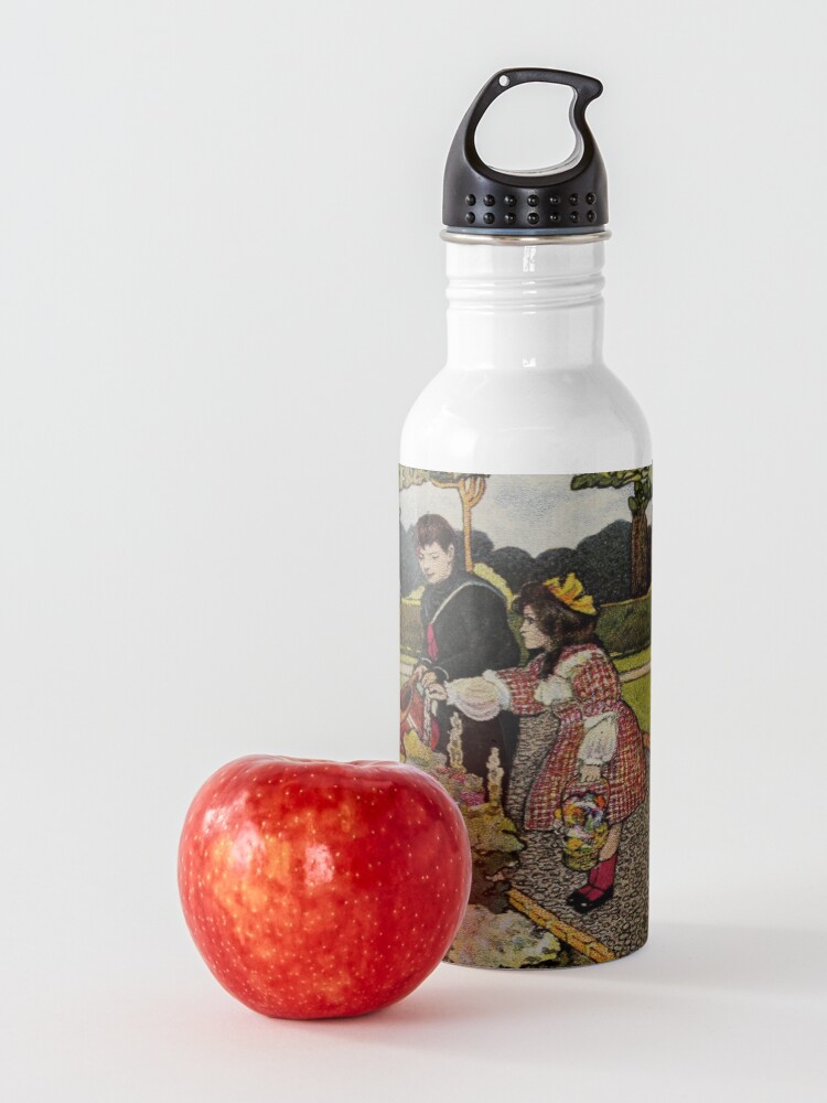 Alternate view of Vintage Art from ”A little garden calendar for boys and girls” book Water Bottle